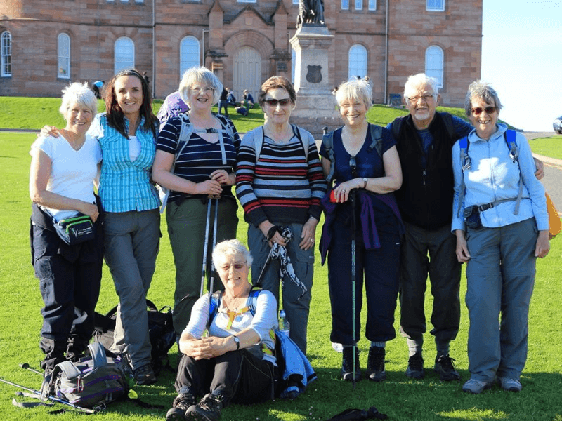 Great Glen Way - arrival at Inverness Castle