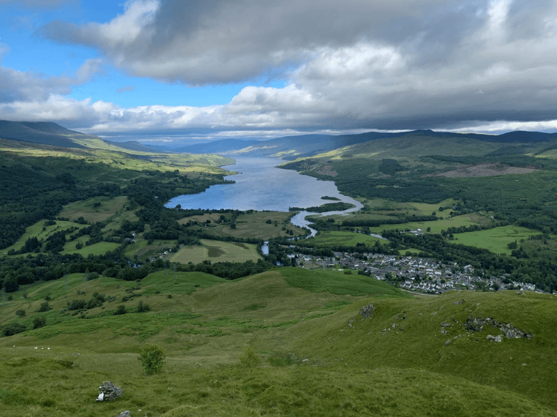 Walking Holidays Scotland - Loch Tay view from Killin